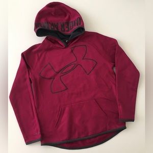 Under Armour girls Coldgear Storm loose fit hoodie, size L